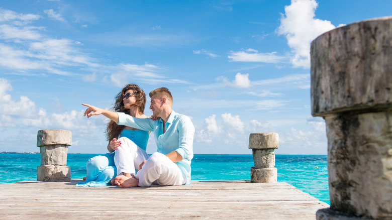 Couple in Turks and Caicos 