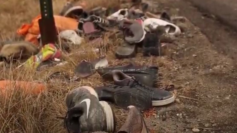 Shoe corner in Indiana